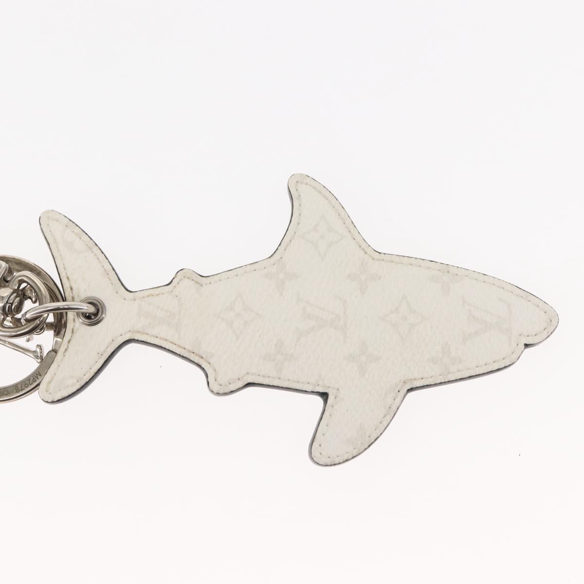 LOUIS VUITTON Porte Cles LV Shark Charm Leather Blue MP2978 LV