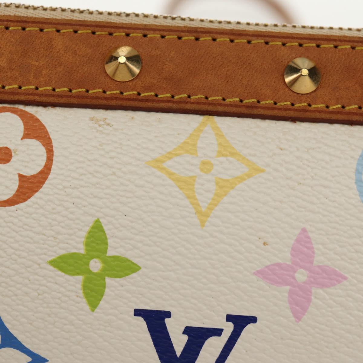 LOUIS VUITTON Multicolor Pochette Accessoires Pouch White M92649