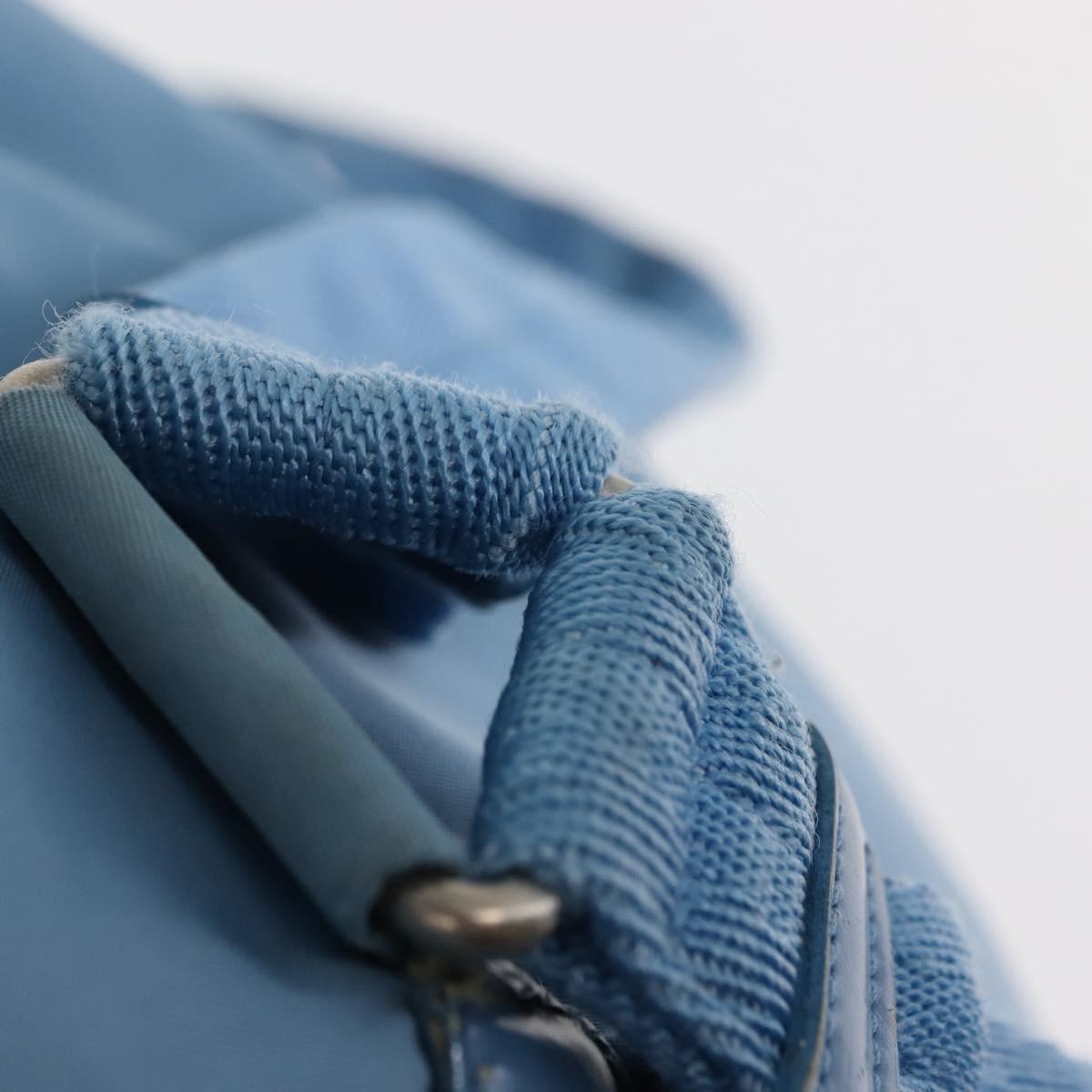 PRADA Backpack Nylon Light Blue Silver Auth 145764 | eBay display picture 1