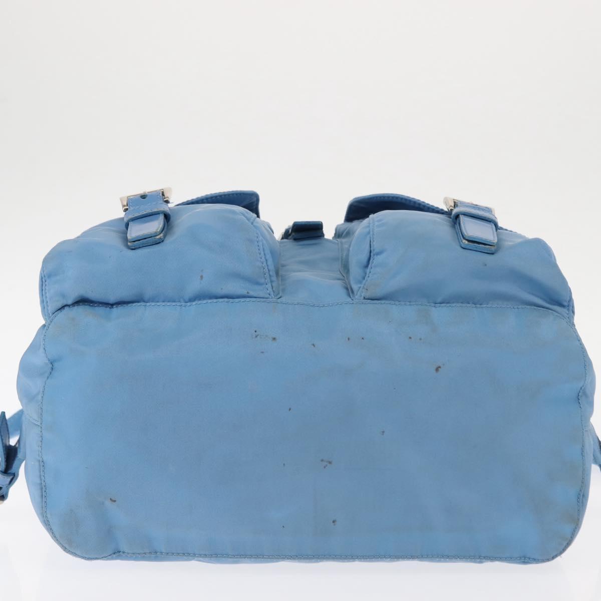 PRADA Backpack Nylon Light Blue Silver Auth 145764 | eBay display picture 3