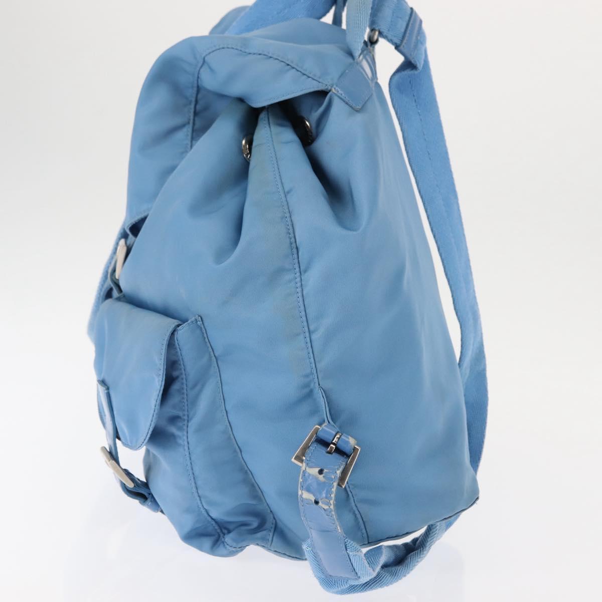 PRADA Backpack Nylon Light Blue Silver Auth 145764 | eBay display picture 2