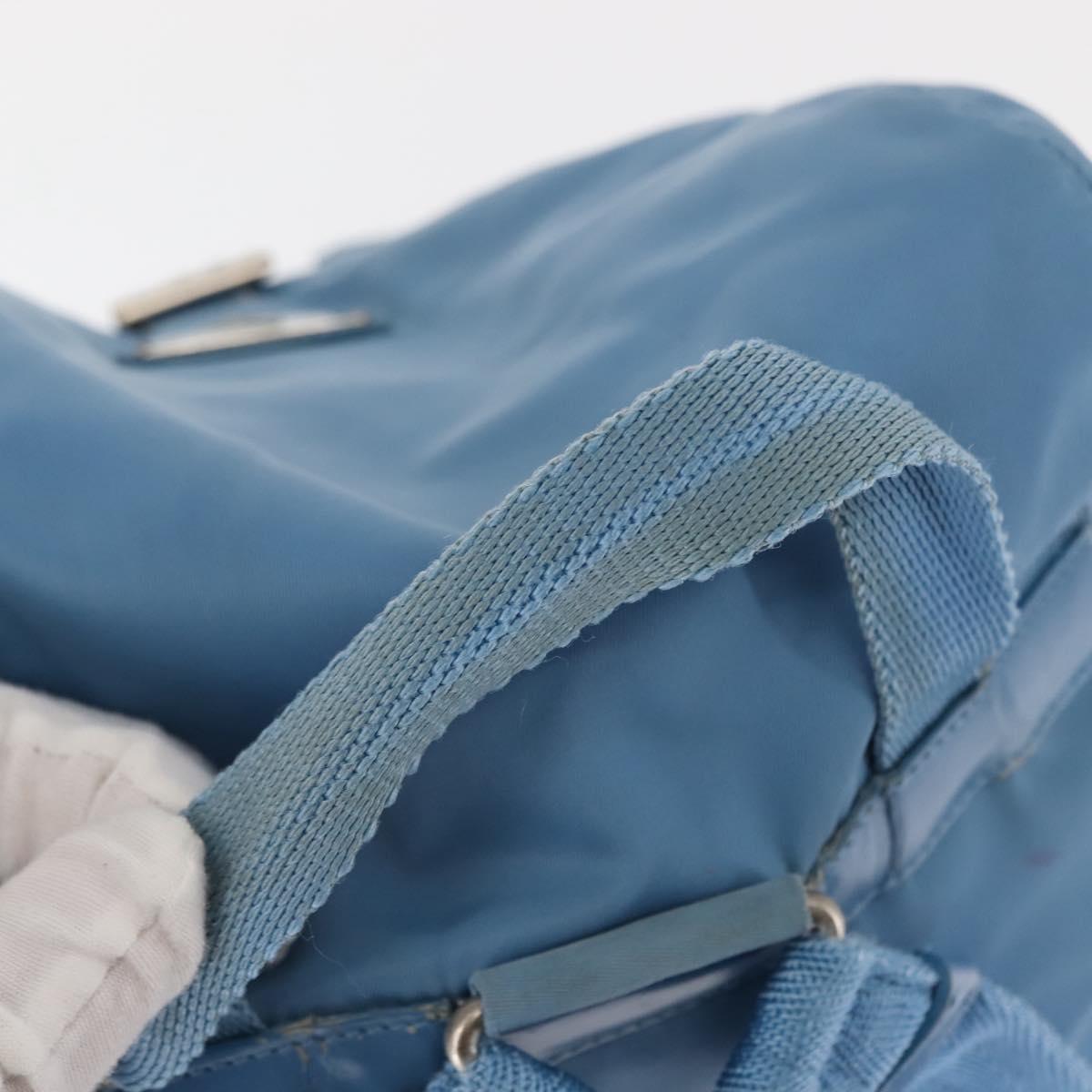 PRADA Backpack Nylon Light Blue Silver Auth 145764 | eBay display picture 2