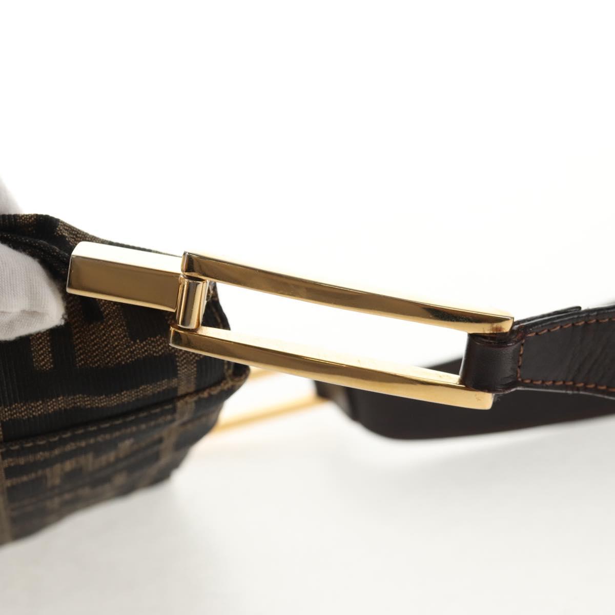 Fendi Zucca Canvas Shoulder Bag Pre- #279851F87B FENDI - Brown Canvas Zucca one-Shoulder Bag – Camellia  main image 4