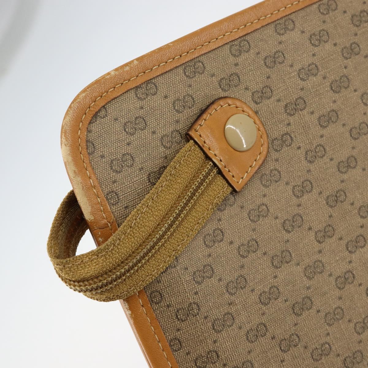 GUCCI Micro GG Supreme Web Sherry Line Bag PVC Beige 017 115 4126
