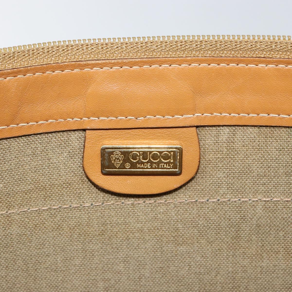 GUCCI Micro GG Supreme Web Sherry Line Bag PVC Beige 017 115 4126