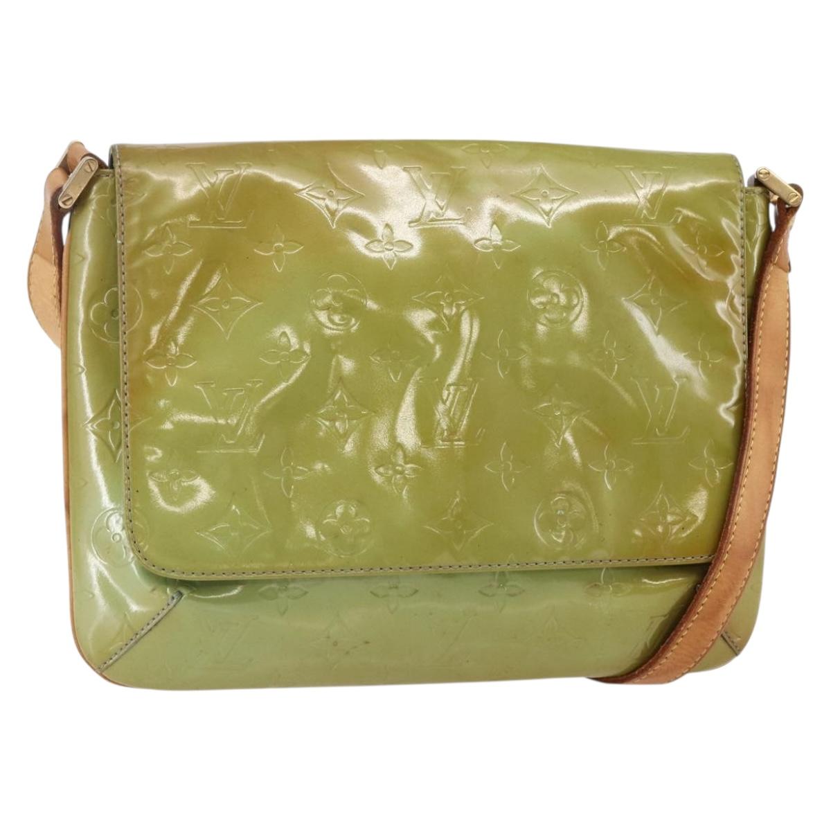 LOUIS VUITTON Monogram Vernis Thompson Street Bag Baby Blue M91009