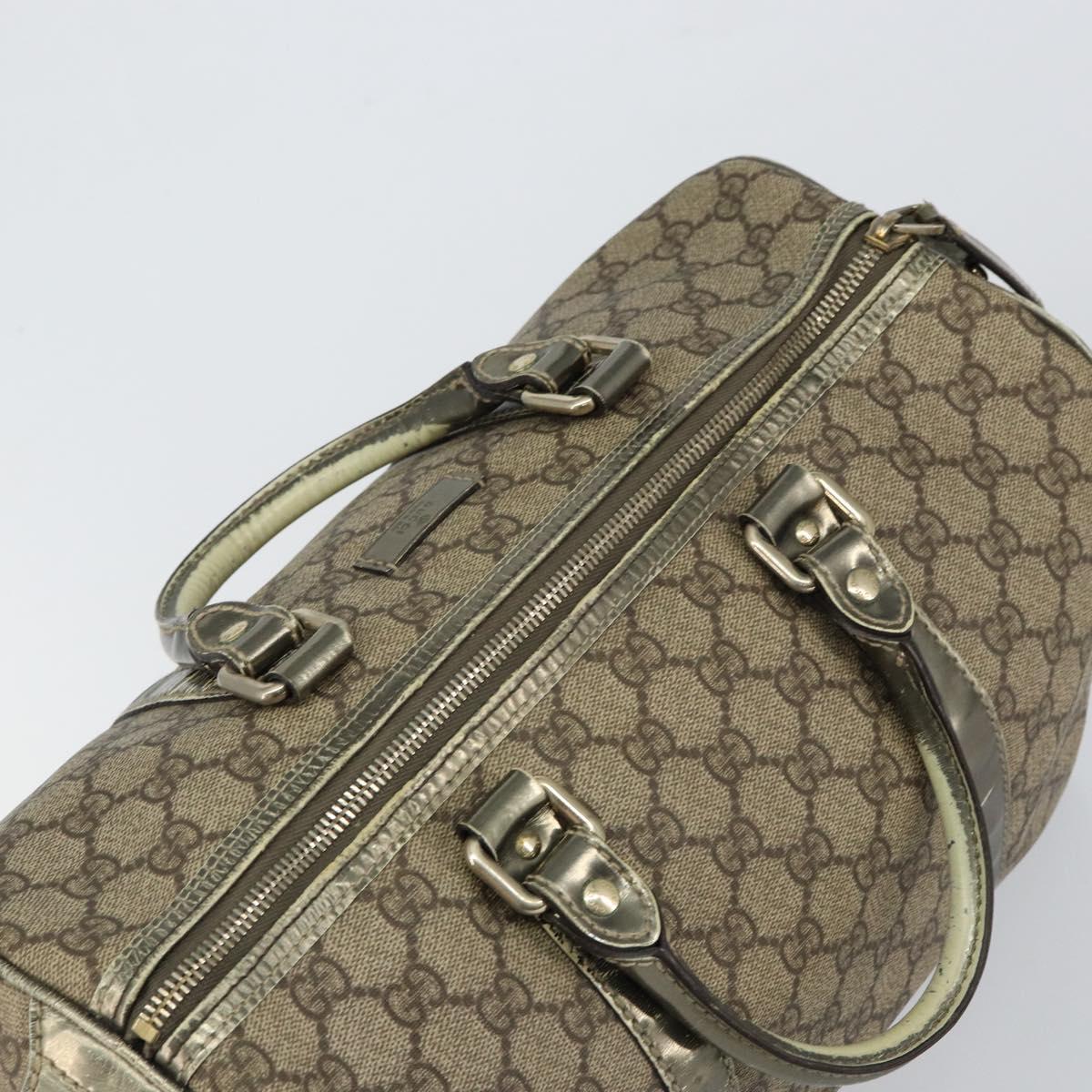 GUCCI GG Supreme Boston Bag PVC Beige Gold 193603 Auth 146267 | eBay