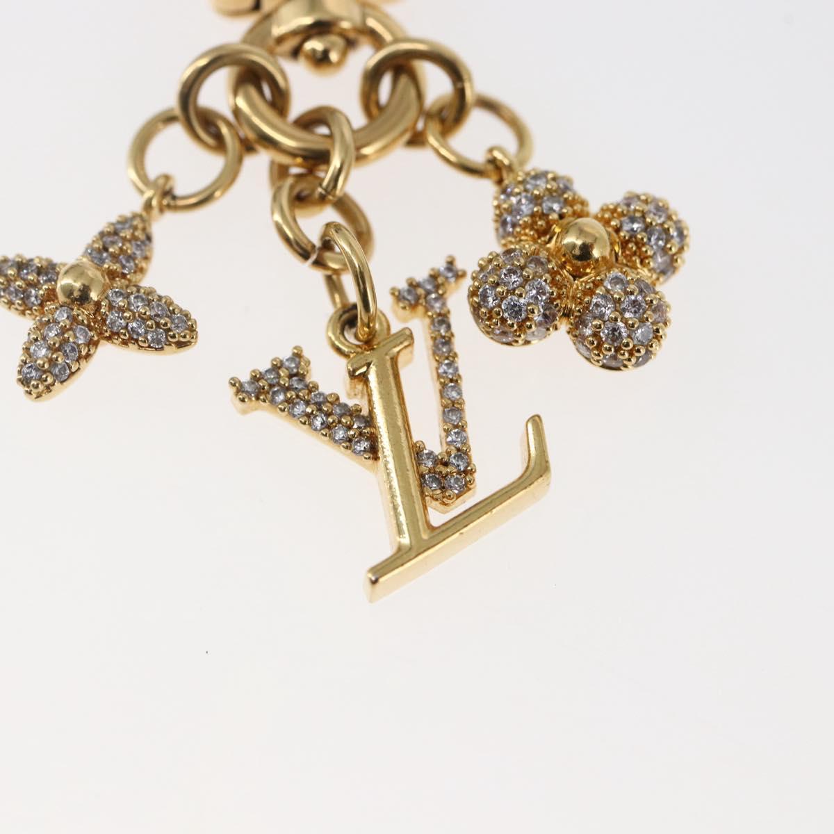 LOUIS VUITTON Micro Charm LV Iconic Key Holder metal Gold M01566