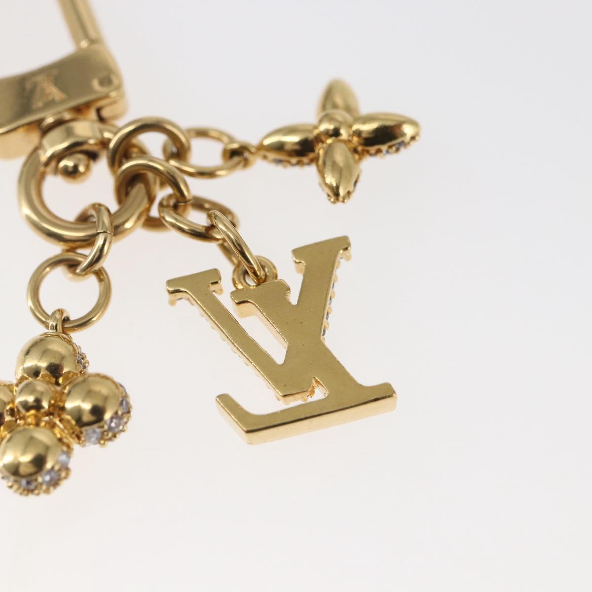 LOUIS VUITTON Micro Charm LV Iconic Key Holder metal Gold M01566