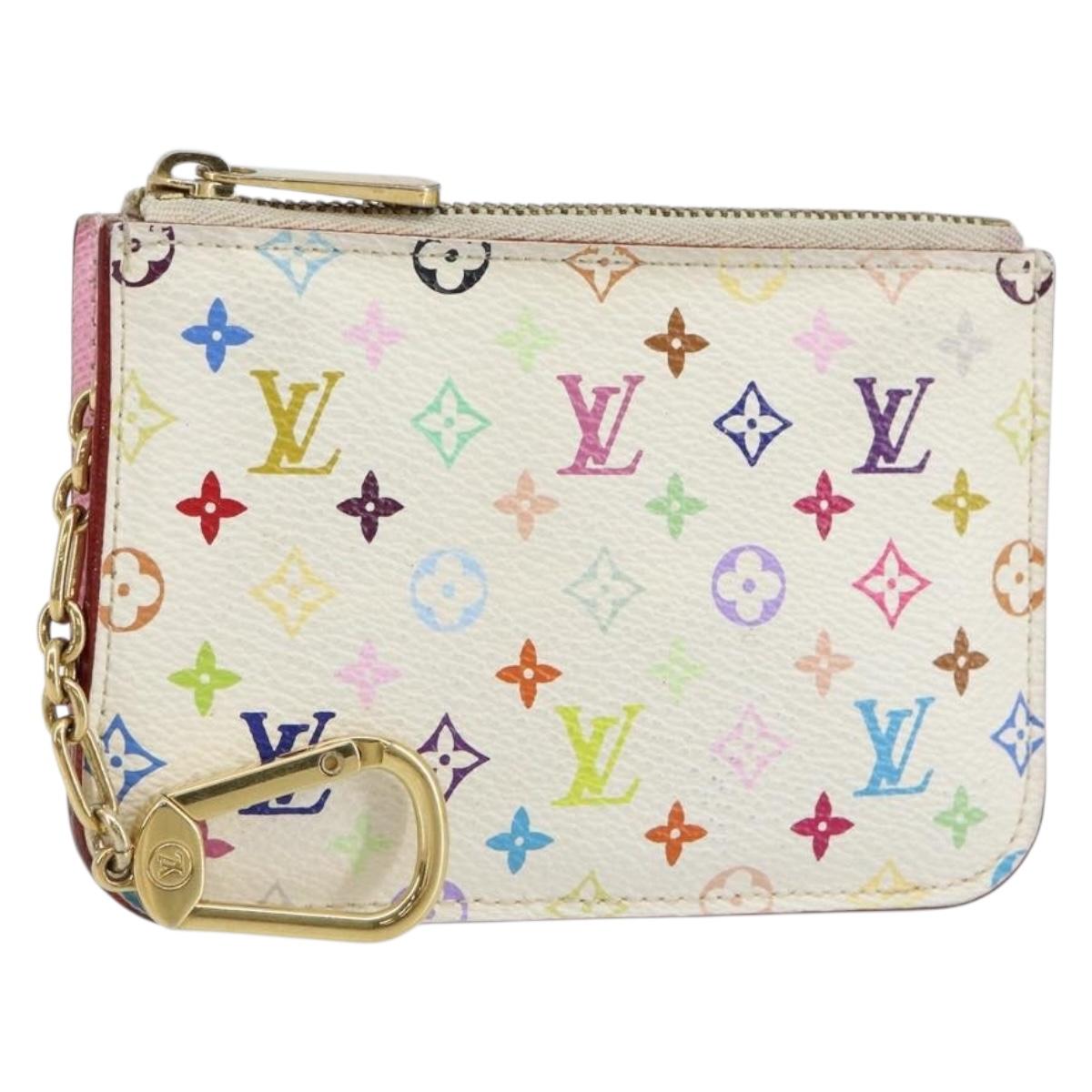専用③ LOUIS VUITTON Multicolor Pochette ClesNM Coin Purse White M93734