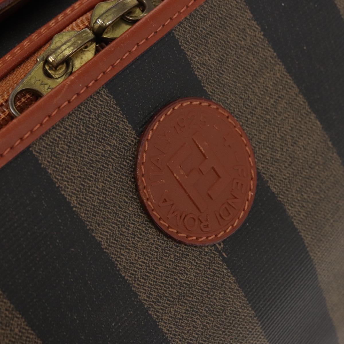 FENDI Pecan Canvas Trunk Case PVC Black Brown Auth 147028 | eBay