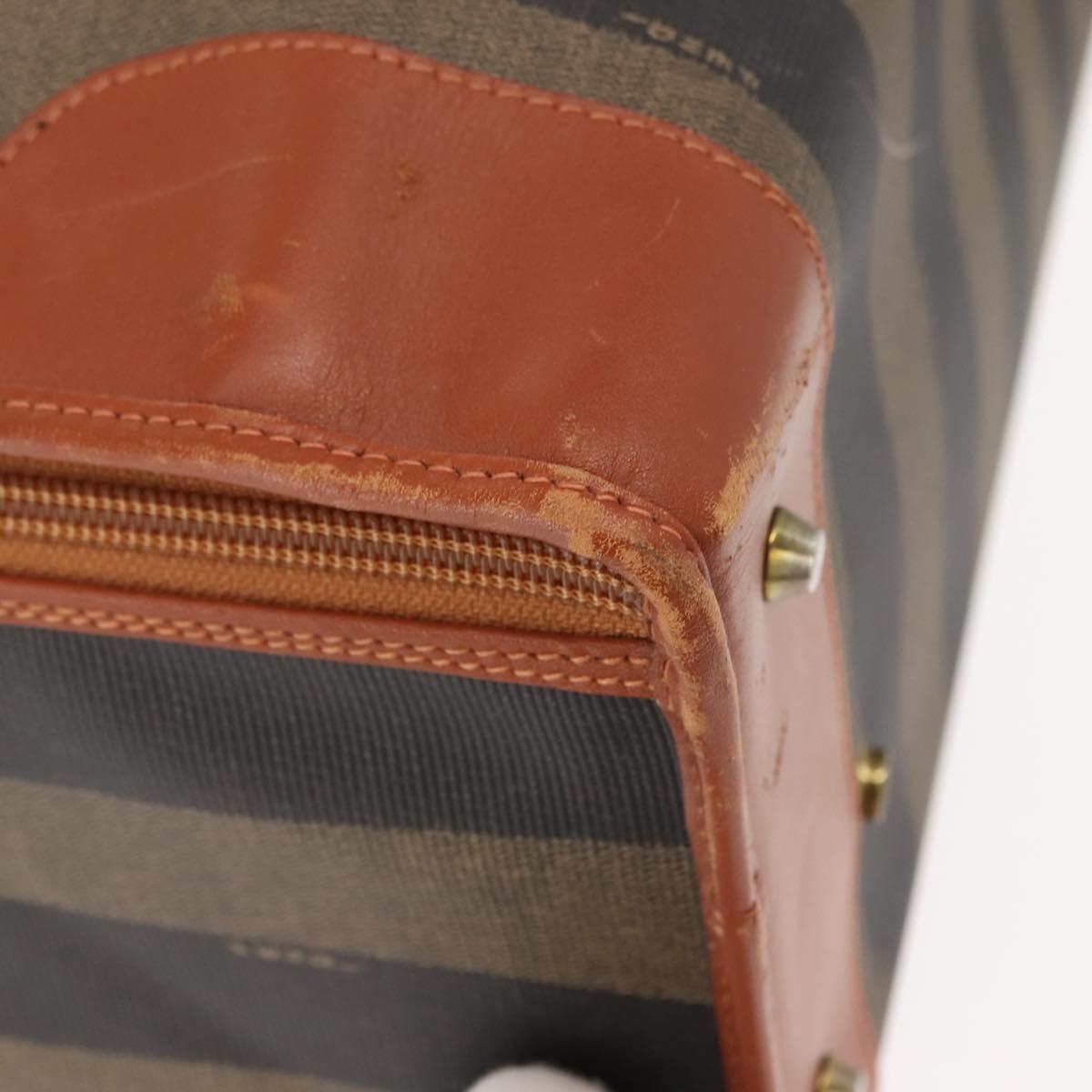 【レア】FENDIのヴィンテージレザーケース FENDI Pecan Canvas Trunk Case PVC Black Brown Auth 147028 | eBay