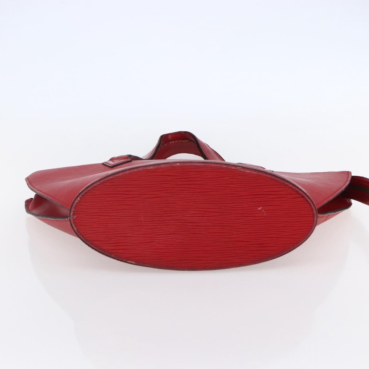 LOUIS VUITTON Epi Saint Jacques Shoulder Bag Red M52277 LV Auth