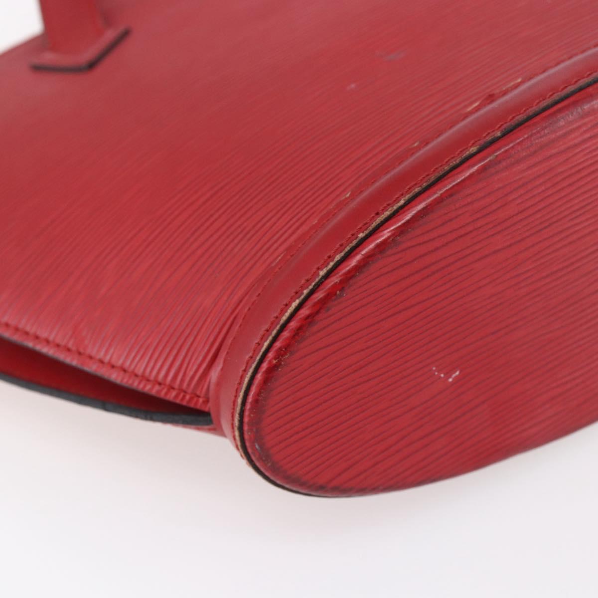 LOUIS VUITTON Epi Saint Jacques Shoulder Bag Red M52277 LV Auth
