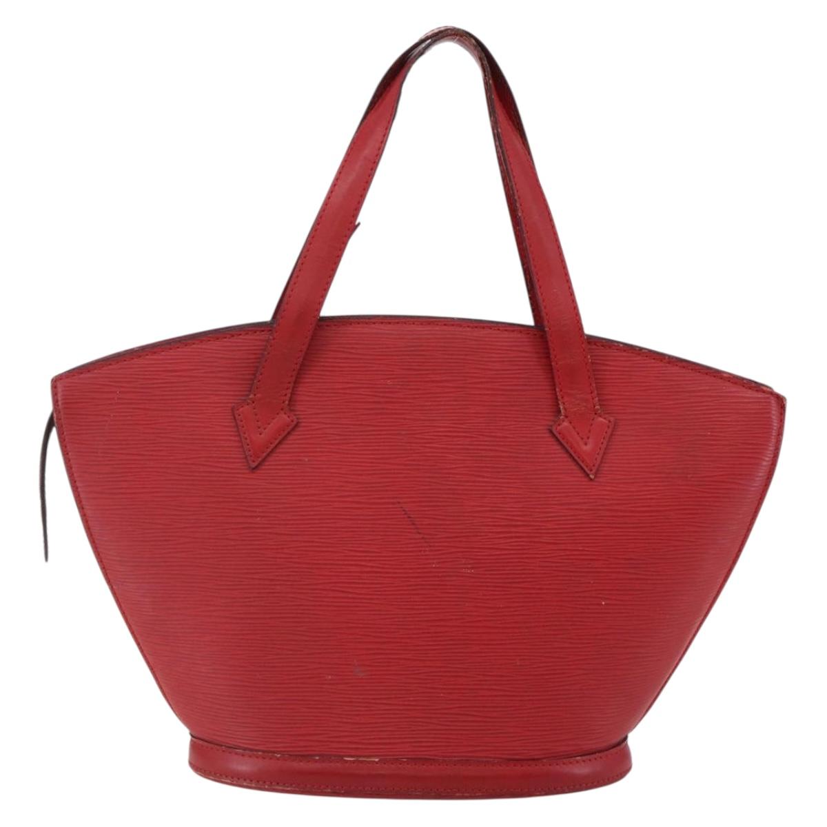 LOUIS VUITTON Epi Saint Jacques Shoulder Bag Red M52277 LV Auth