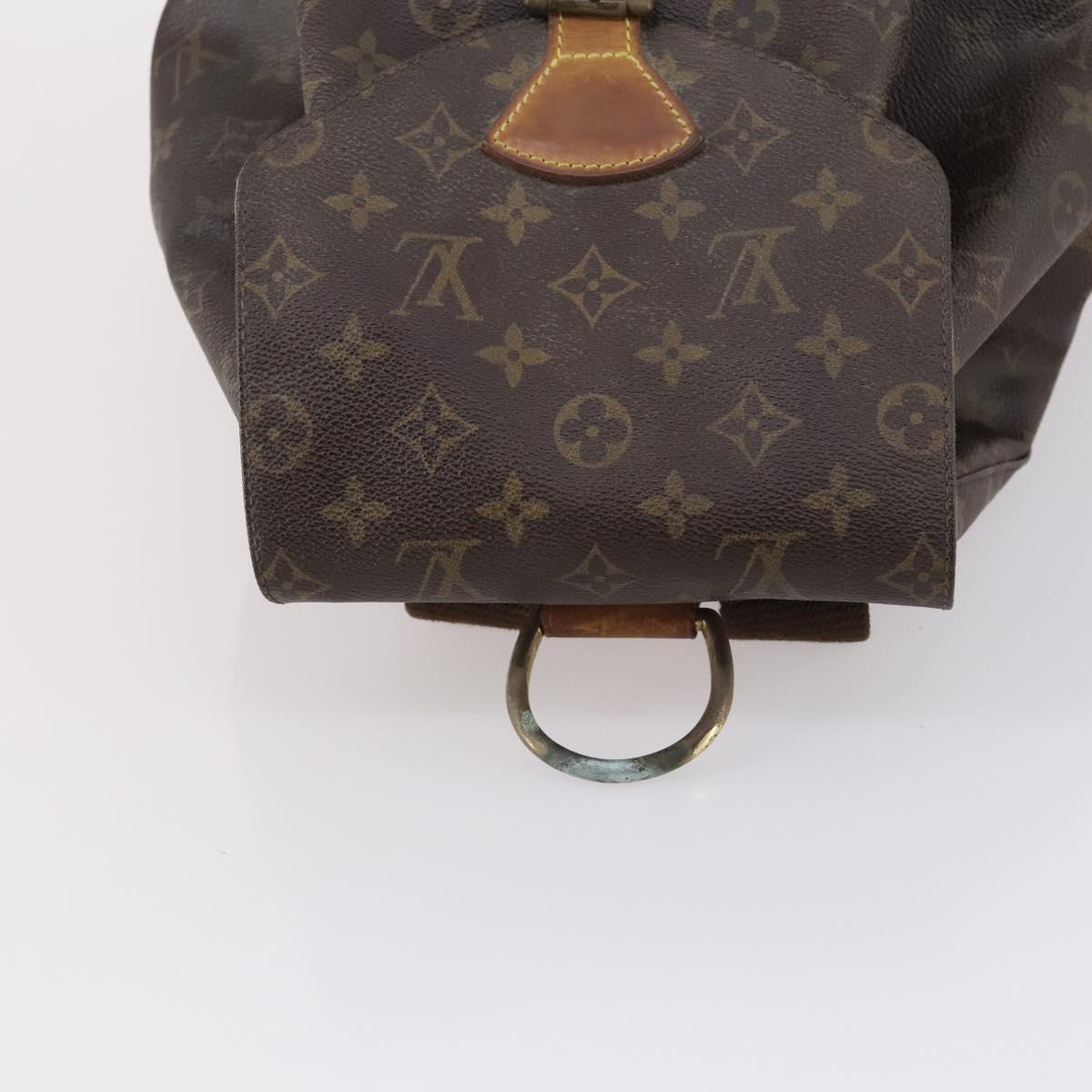 LOUIS VUITTON Monogram Montsouris GM Backpack M51135 LV Auth 