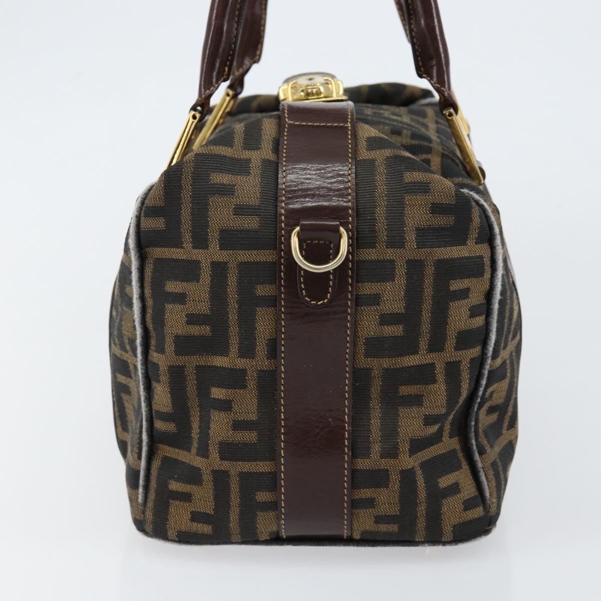 FENDI Zucca Canvas Tote Bag Black Brown Auth 147544 | eBay