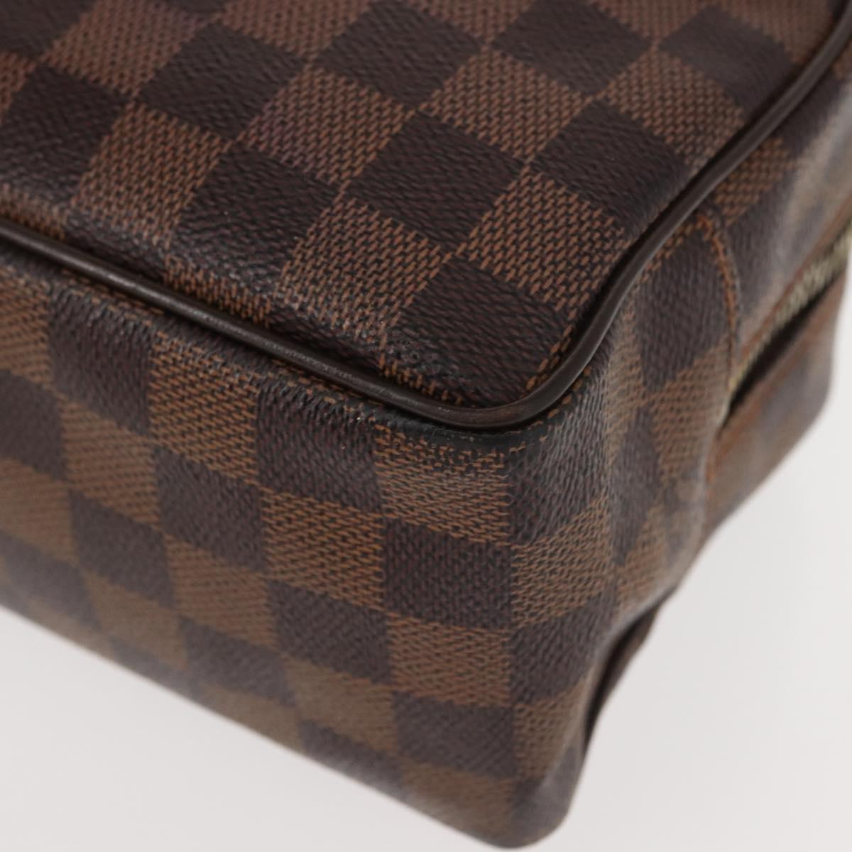 LOUIS VUITTON Damier Ebene Trousse Toilette25 Clutch Bag N47624 LV