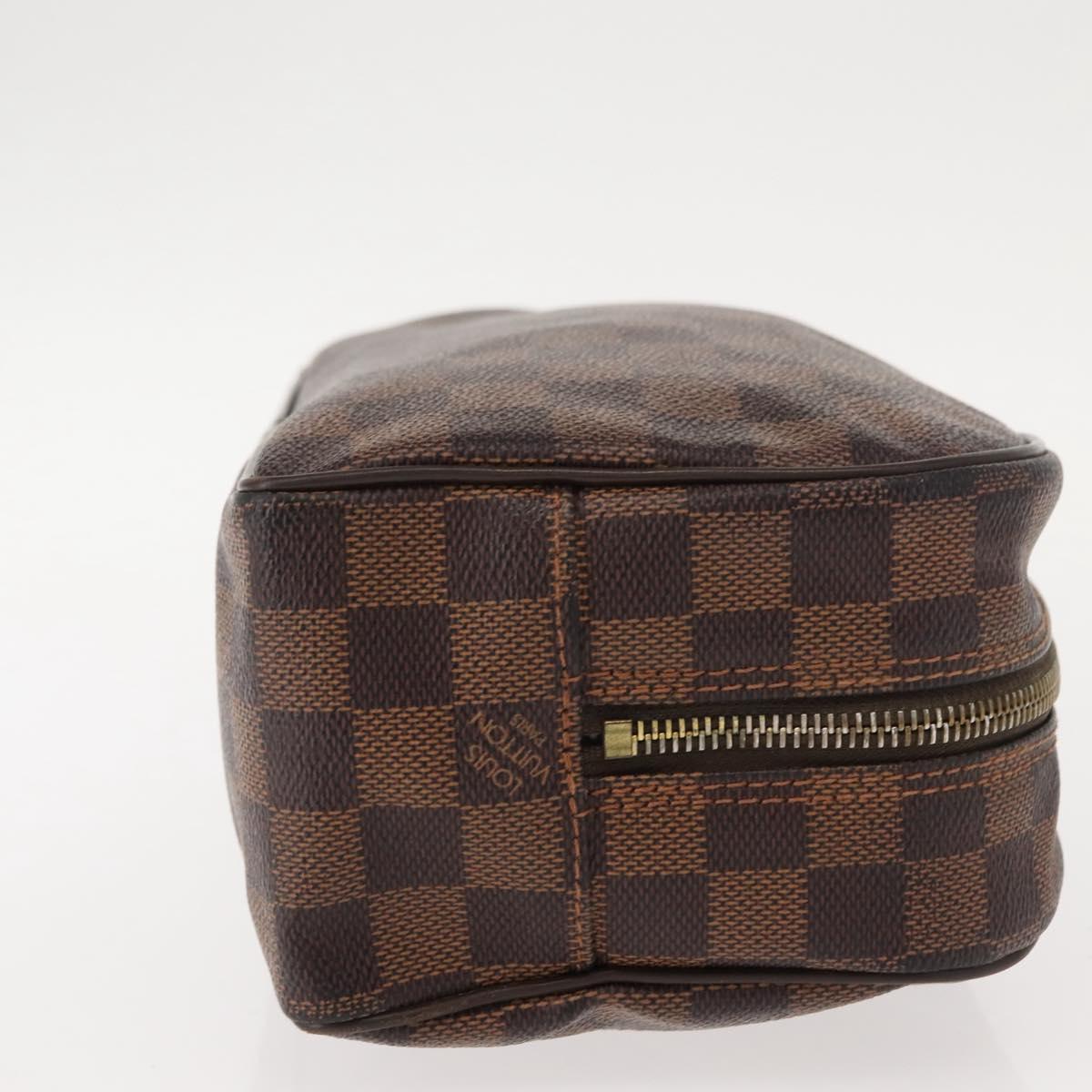 LOUIS VUITTON Damier Ebene Trousse Toilette25 Clutch Bag N47624 LV