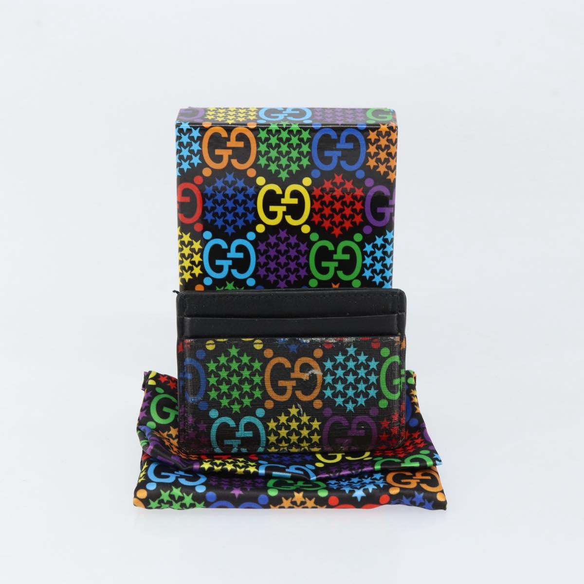 GUCCI GG Psychedelic Card Case Black 601098 Auth 152252 | eBay