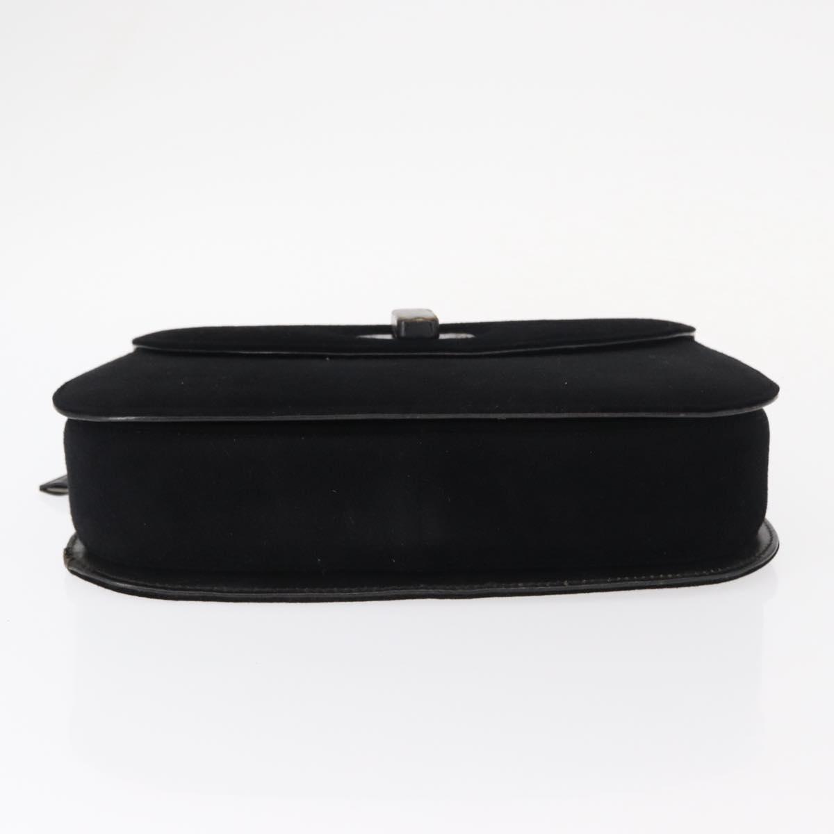 GUCCI Hand Bag Suede Black Auth 153123 | eBay