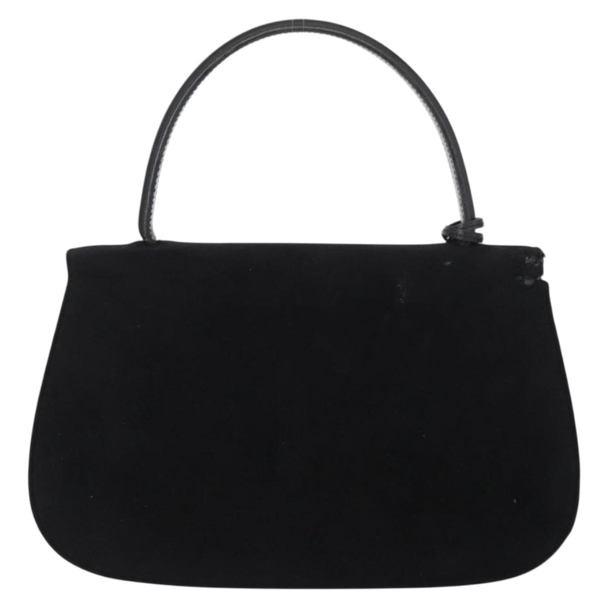 GUCCI Hand Bag Suede Black Auth 153123 | eBay