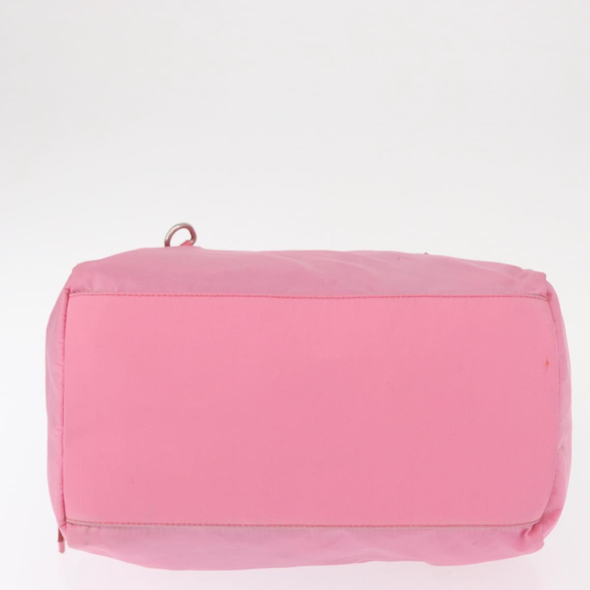 PRADA Hand Bag Nylon Pink Silver Auth 154369 | eBay
