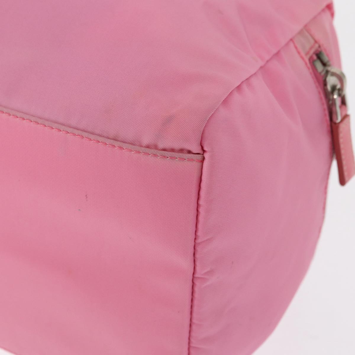 PRADA Hand Bag Nylon Pink Silver Auth 154369 | eBay