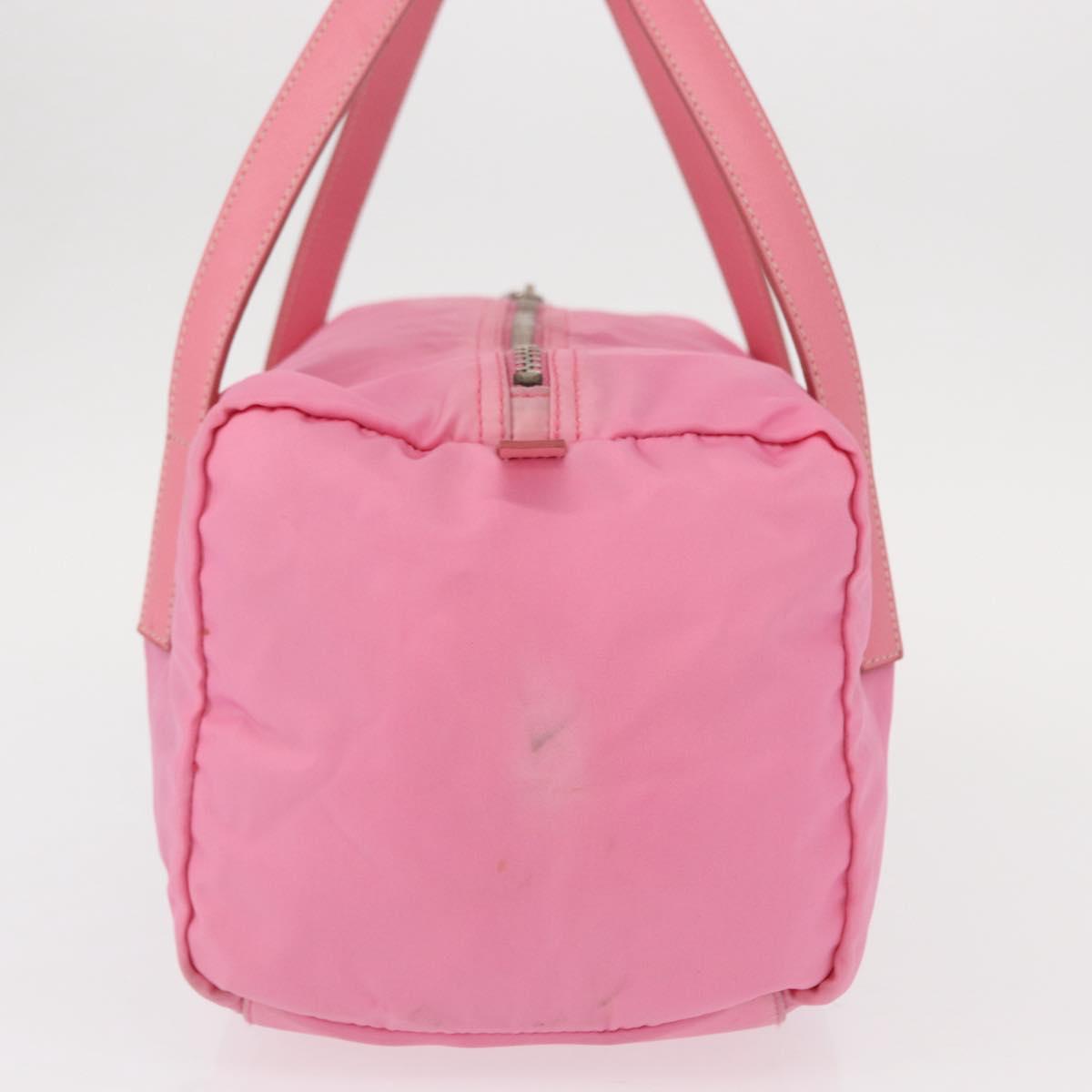 PRADA Hand Bag Nylon Pink Silver Auth 154369 | eBay