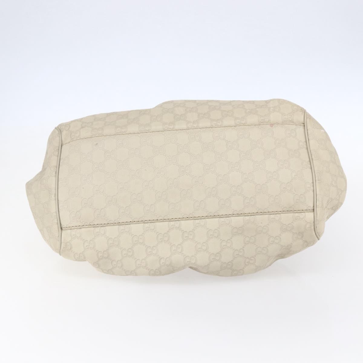 happy!品 GUCCI GG Canvas Guccissima Sukey Hand Bag 2way Ivory Gold 223974