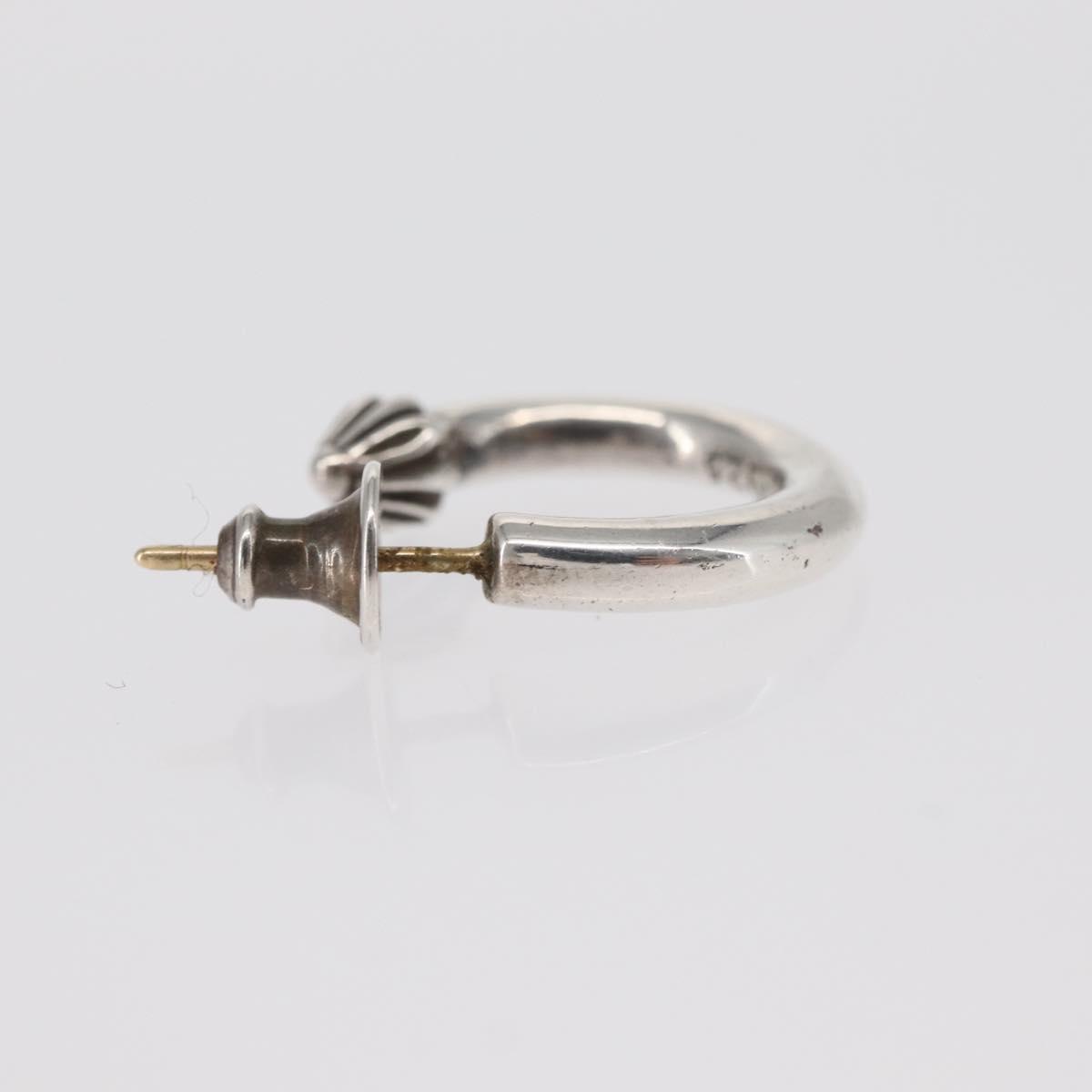 Authentic Chrome Hearts Classic Small Hoop in Sterling  Chrome Hearts Hoop Plain Silver Earrings main image 1