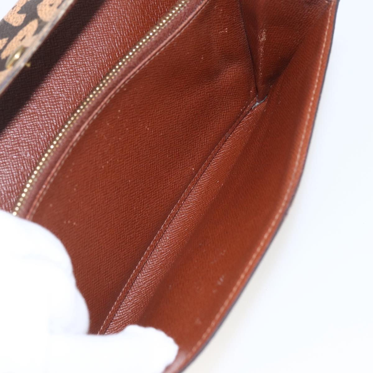 yü LOUIS VUITTON Graffiti Porte Monnaie Credit Wallet Orange M92190