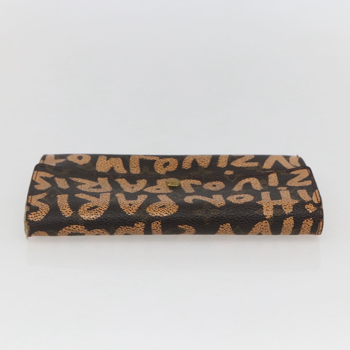LOUIS VUITTON Graffiti Porte Monnaie Credit Wallet Orange M92190