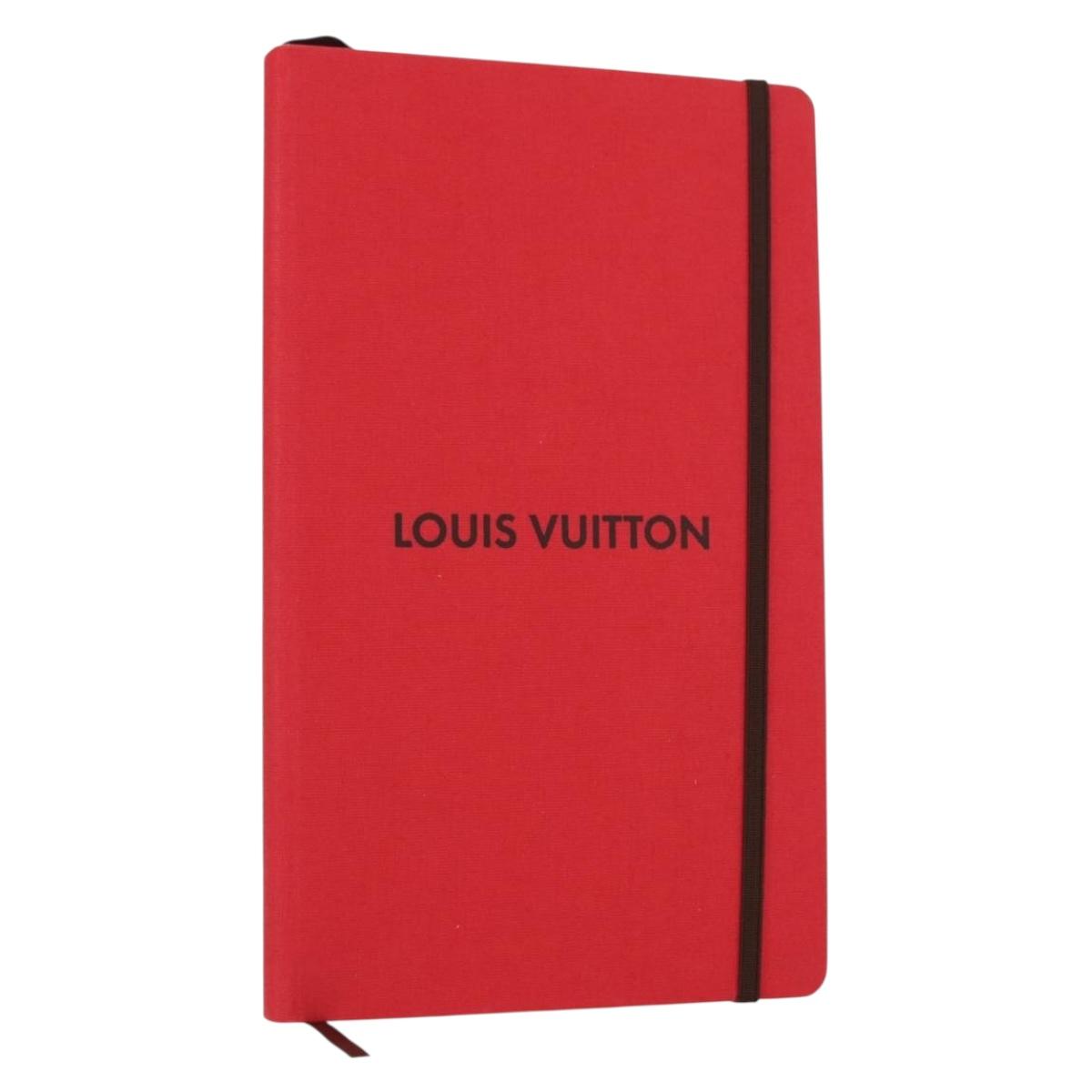 LOUIS VUITTON Notebook MN Planner Canvas Red GI1186 LV Auth 157547