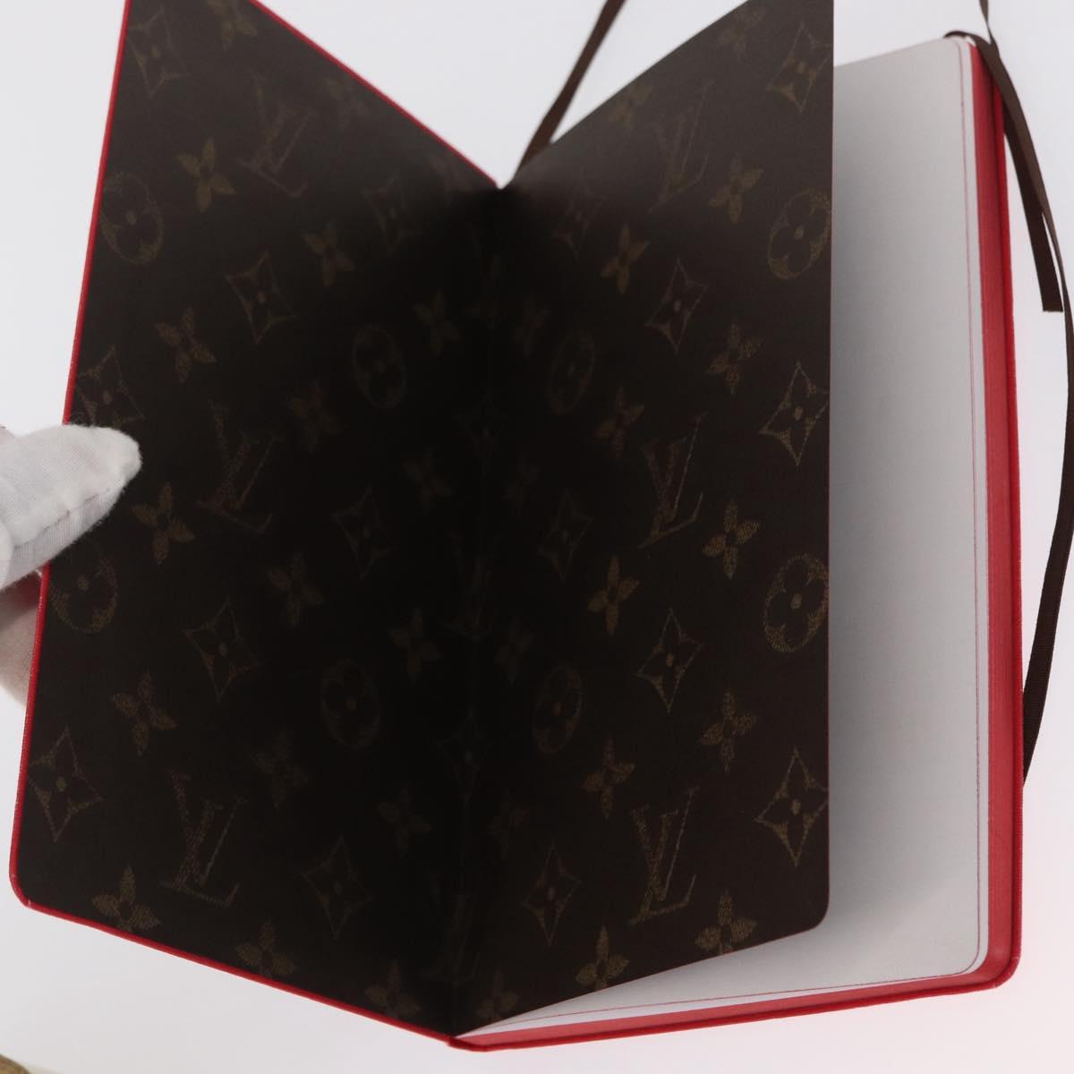 LOUIS VUITTON Notebook MN Planner Canvas Red GI1186 LV Auth 157547