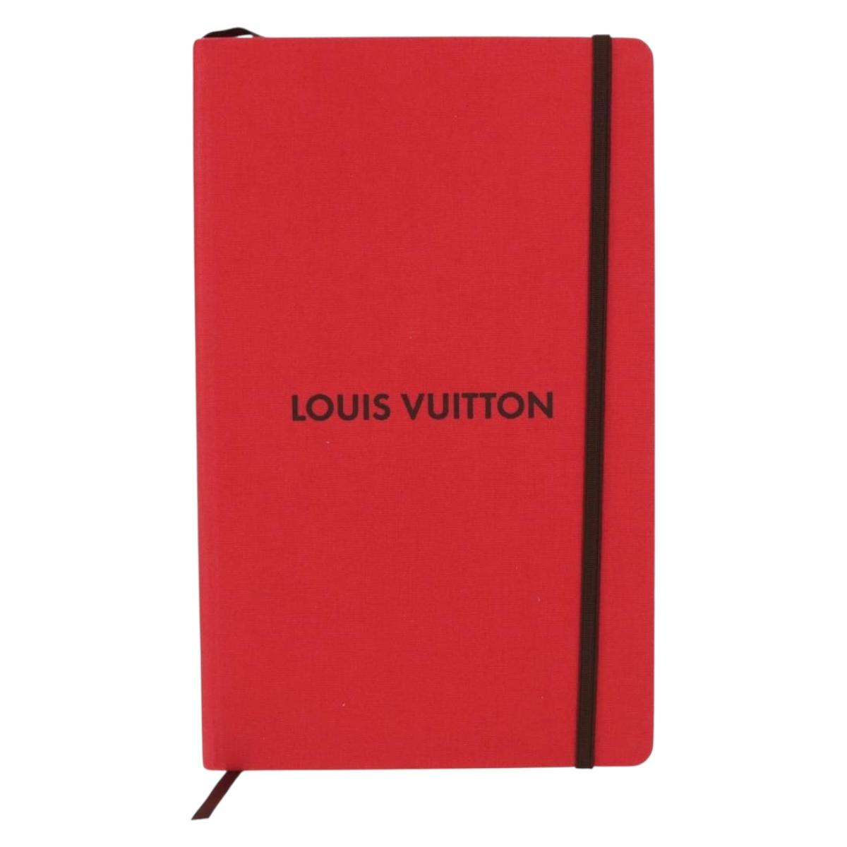 LOUIS VUITTON Notebook MN Planner Canvas Red GI1186 LV Auth 157547