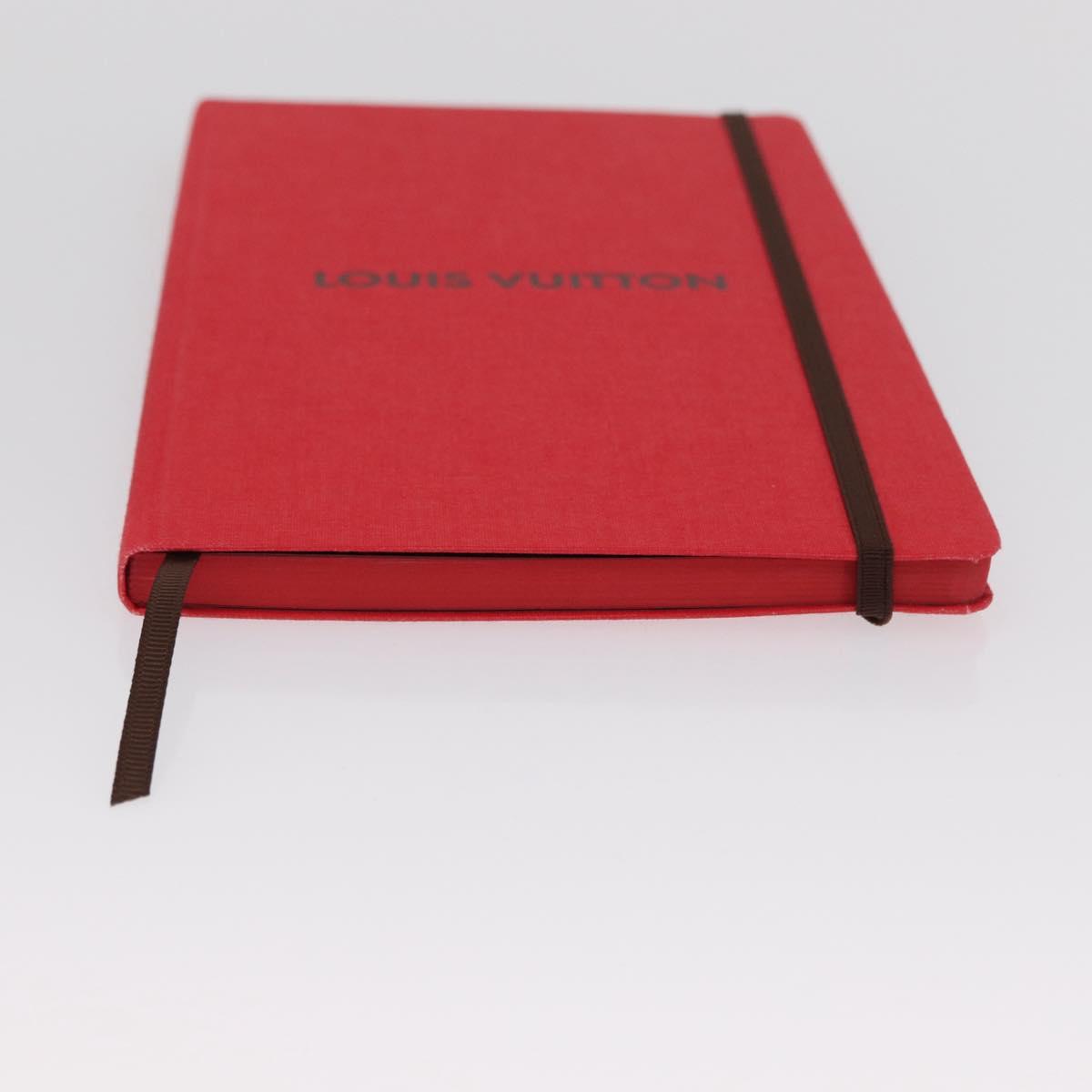 LOUIS VUITTON Notebook MN Planner Canvas Red GI1186 LV Auth 157547
