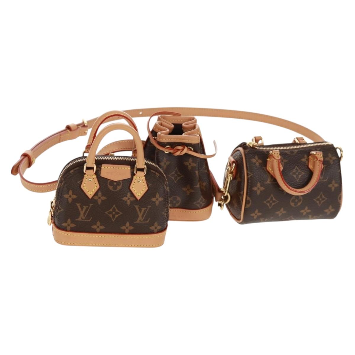 LOUIS VUITTON 2021-2025 Monogram Trio Mini Icon Bag M81081 LV Auth