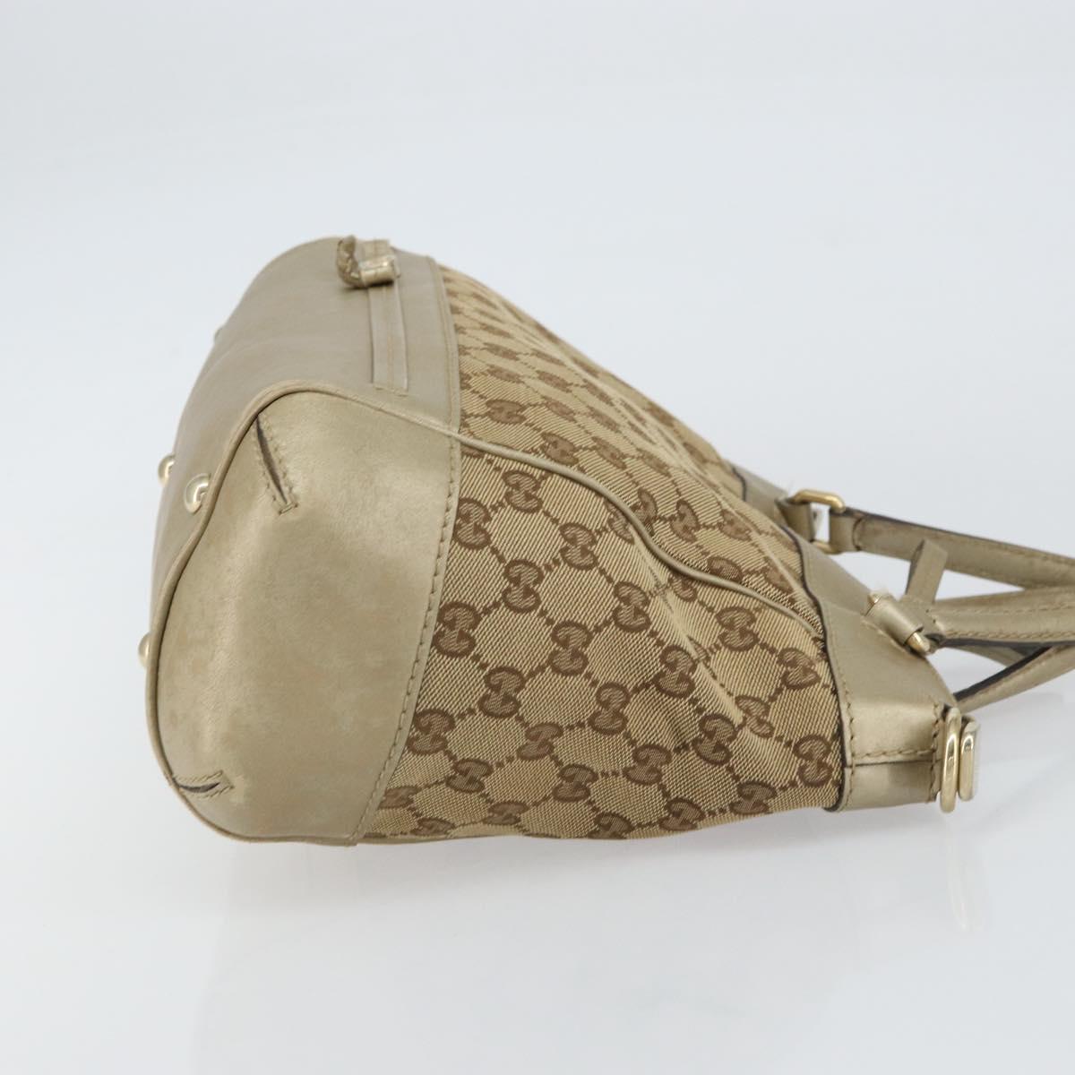 GUCCI GG Canvas Hand Bag Beige Gold 269894 Auth 160609 | eBay