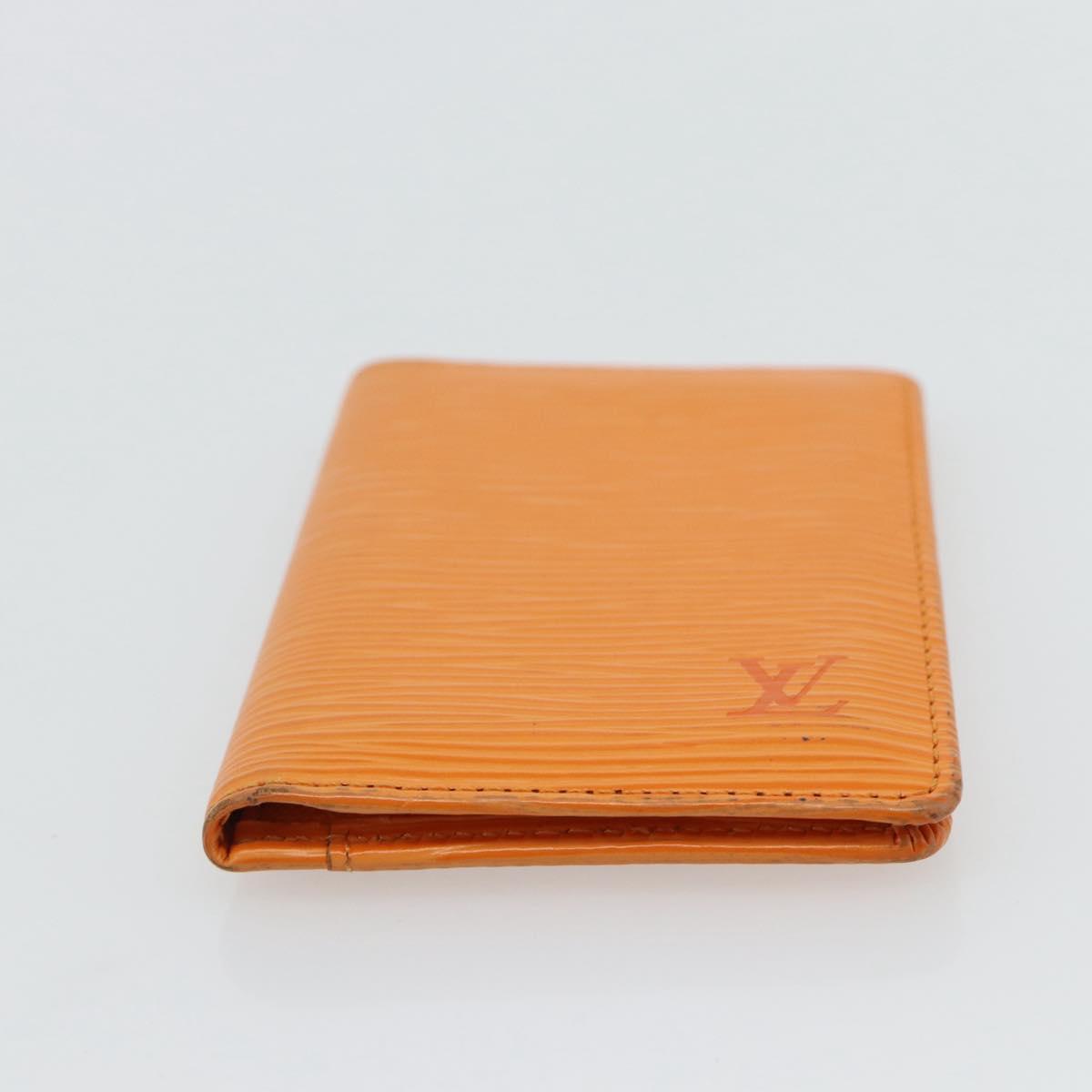 LOUIS VUITTON Epi Organizer De Poch Card Case Orange M6358H LV