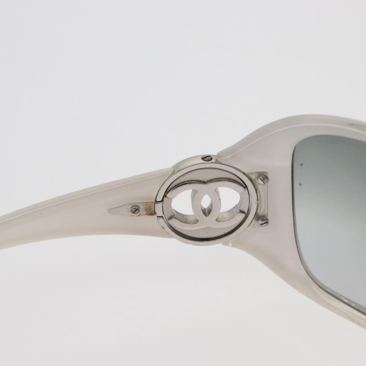 CHANEL Sunglasses plastic White CC Auth 162589 | eBay