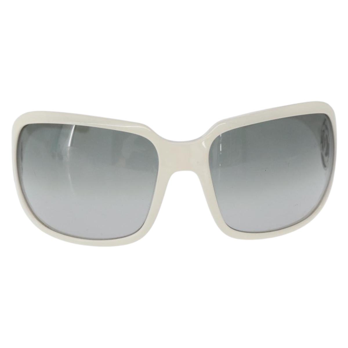 CHANEL Sunglasses plastic White CC Auth 162589 | eBay