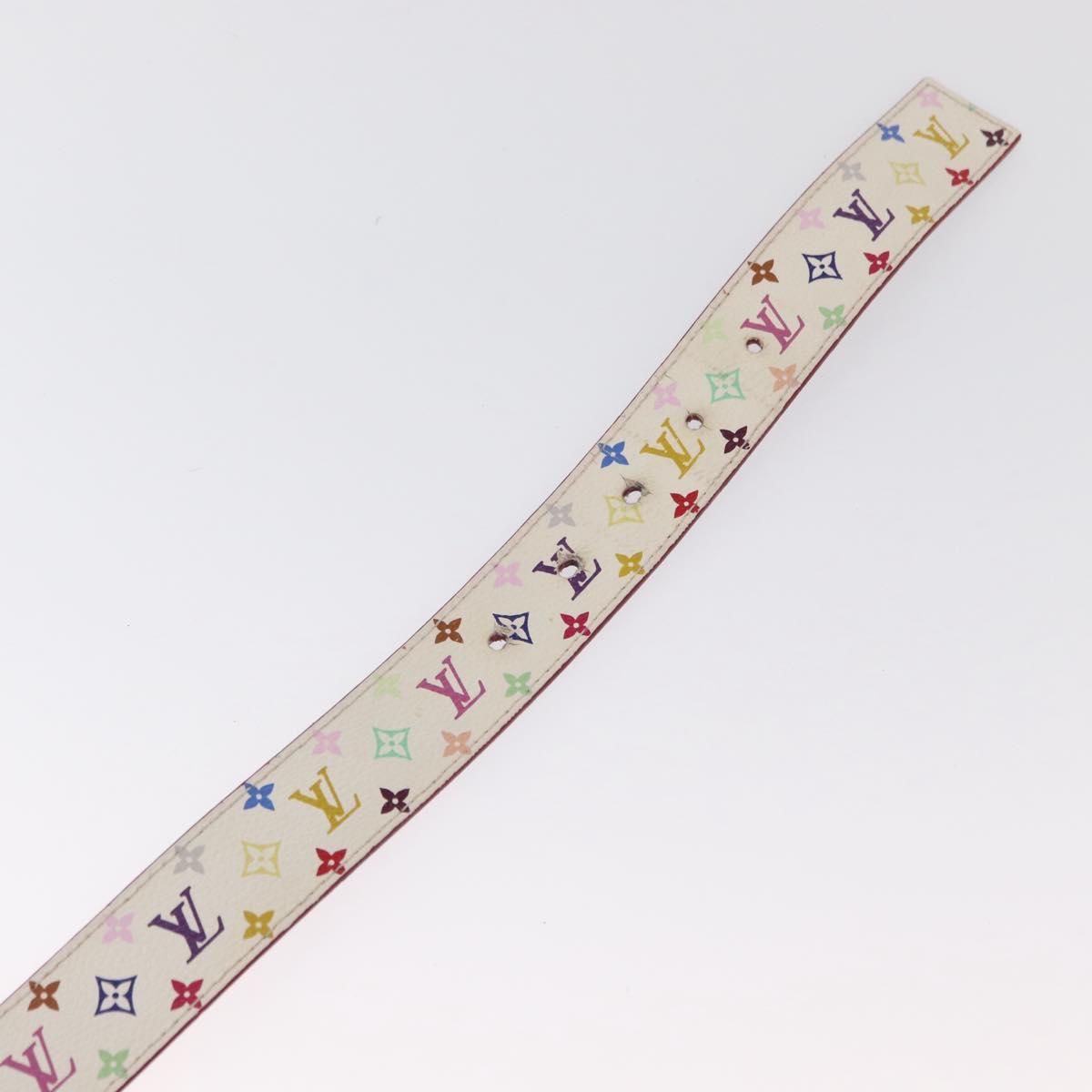 LOUIS VUITTON Multicolor Ceinture Carre LV Cut Belt White LV  display picture 1