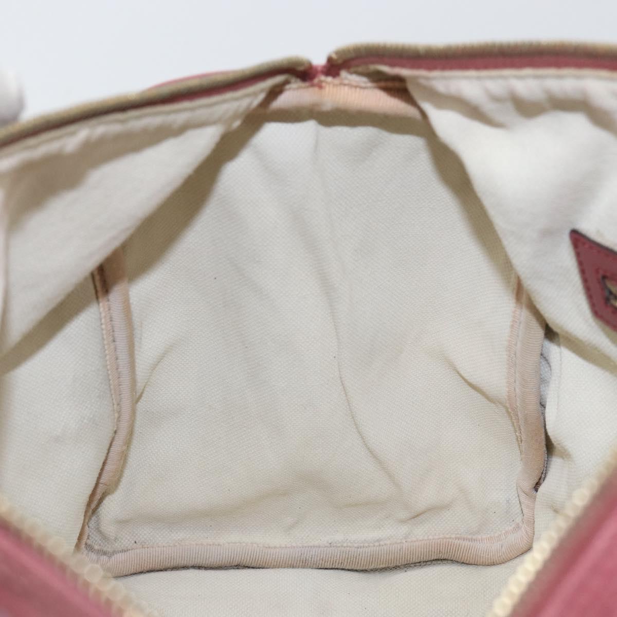 GUCCI GG Implementation Boston Bag PVC Gold Pink 193603 Auth