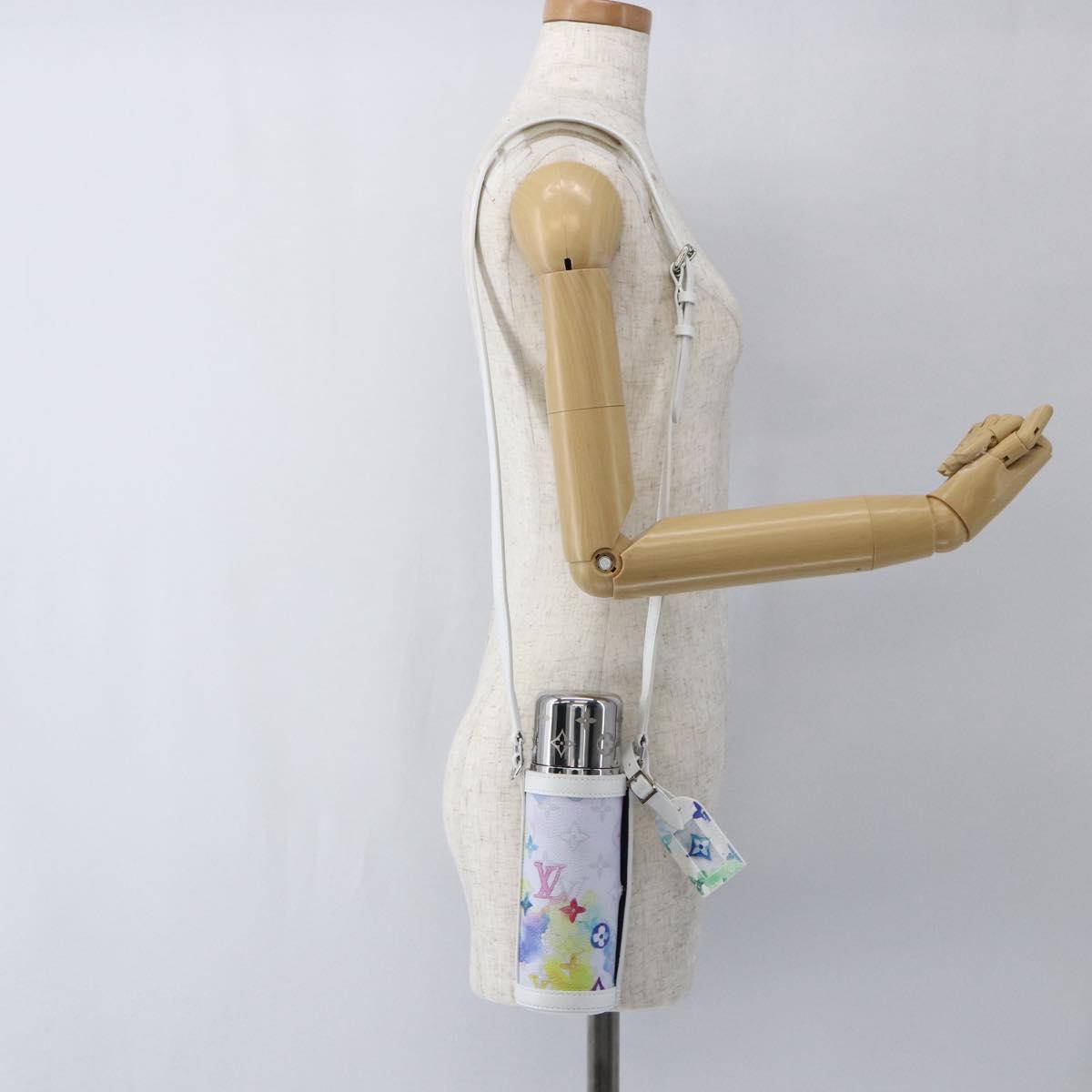 LOUIS VUITTON Monogram Watercolor Flask Holder Water White GI0625