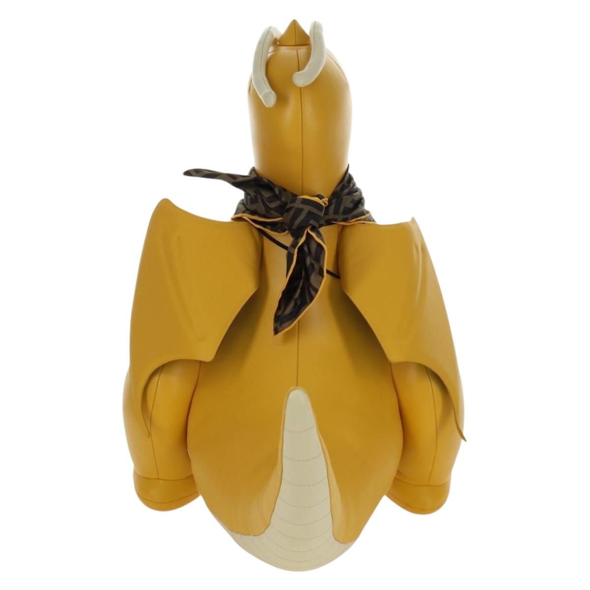 FENDI FENDI x FRGMT x POKÉMON Dragonite Stuffed Leather Yellow