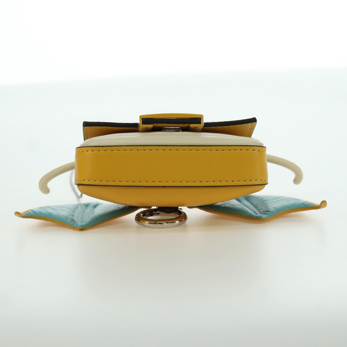 FENDI x FRGMT x POKÉMON Nano Bucket Dragon Bag Leather Yellow Auth