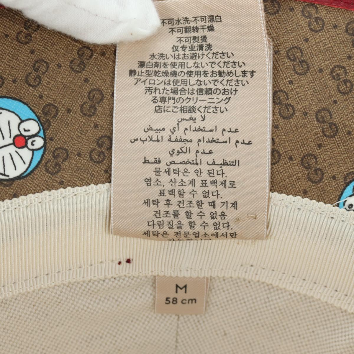 GUCCI x Doraemon Micro GG Supreme Doraemon Bucket Hat Brown Auth