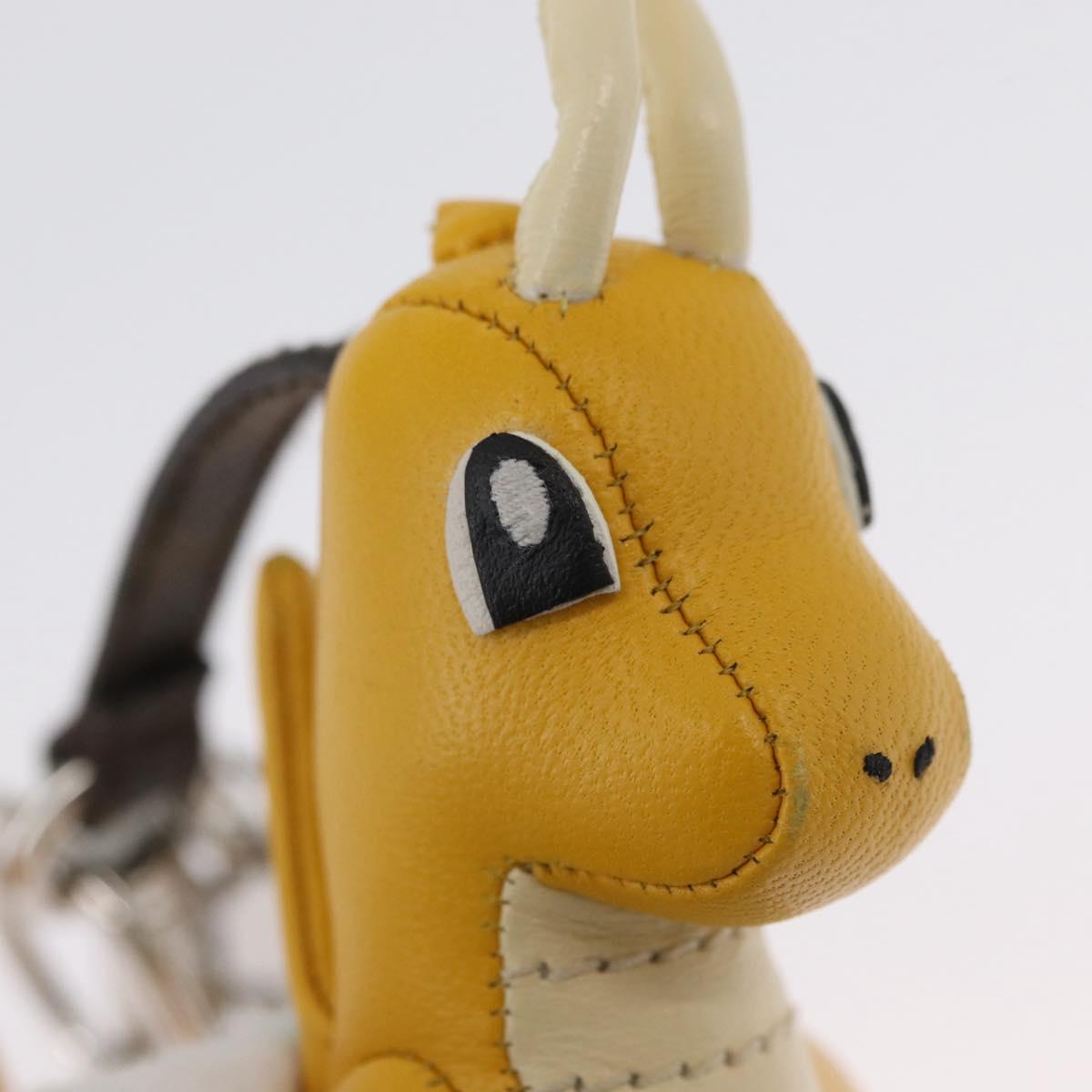 FENDI FENDI x FRGMT x POKÉMON Pokémon Charm Leather Yellow Auth