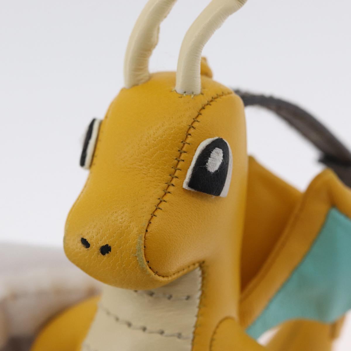 FENDI FENDI x FRGMT x POKÉMON Pokémon Charm Leather Yellow Auth